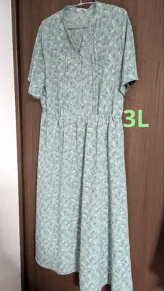 ハニーズ バンドカラーワンピース 3L