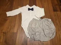 MARLMARL タキシード風ロンパース＆ブルマセット