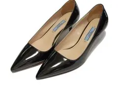 USED《PRADA》　プラダ　パテントレザー　パンプス　22cm