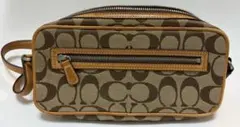 コーチ　シグネチャー柄ミニショルダーバッグ