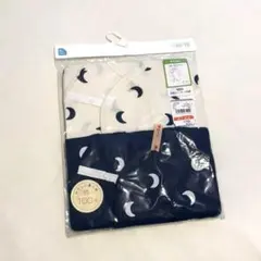 西松屋　年中素材　長袖カバーオール肌着　お月様柄60-70