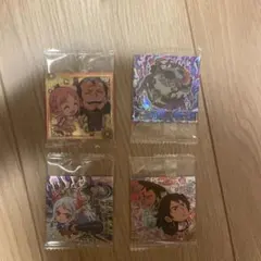 ワンピース ホログラムステッカー 4パック