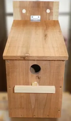 巣箱・シジュウカラの巣箱・野鳥の巣箱・止まり木付 660 - メルカリ