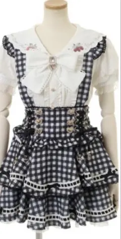 はしごリボンギンガムティアードスカパン リズリサ