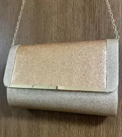 パーティーバッグ　ゴールドラメ　ショルダーバッグ　パーティ　結婚式