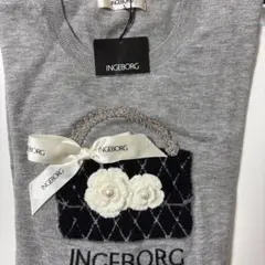 INGEBORG バッグモチーフ長袖トップス