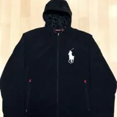 [美品]ラルフローレン ビックポニー　ナイロンジャケット　メンズXL ブラック