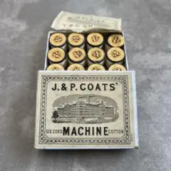 J.&P.Coats 古糸 Six Cord Machine Cotton 箱付 - メルカリ