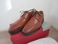 リーガル REGAL ビジネスシューズ W02A ブラウン 箱有り 25.5cm