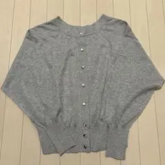 極美品✨PLST プラステ シアークルーネック2WAYカーディガンSグレーのサムネイル