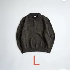 BONBON ウールメランジニットポロ B5143 L