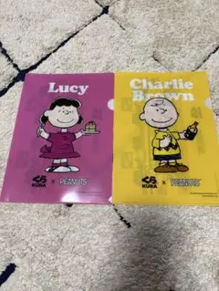くら寿司 PEANUTS スヌーピー クリアファイル 2枚セットのサムネイル