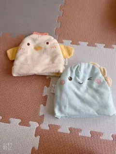 ベビー帽子　冬　新生児　36cm 2枚セット