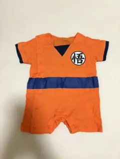 孫悟空　ベビー用 ロンパース 悟 オレンジ
