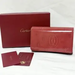 極美品 箱付き Cartier カルティエ 長財布 マストライン ゴールド 