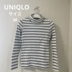 UNIQLO ストライプ タートルネック M