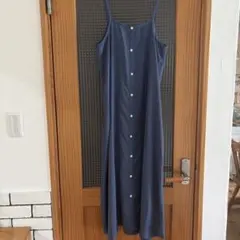 Samansa Mos2 blue キャミワンピース