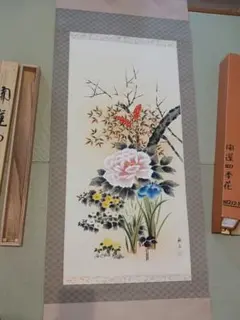 2025年最新】掛け軸 花の人気アイテム - メルカリ 【希少】ろうけつ染