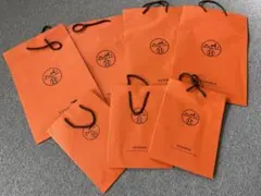 HERMES オレンジショップ袋 7枚セット