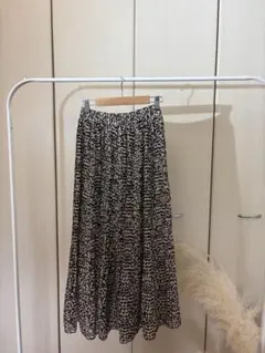 ヒョウ柄プリーツスカート Mサイズ