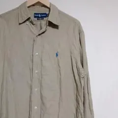 ラルフローレン　シルク　リネン　シャツ