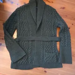 RALPH LAUREN ケーブルニットカーディガン L