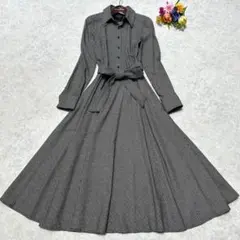 美品 ポロラルフローレン 千鳥格子 シャツワンピース ベルト付き Aライン 4