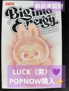 正規品　POP MART BIG MO ENERGY LUCK（紫）