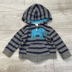 carter's ストライプ フード付きパーカー 6ヶ月用