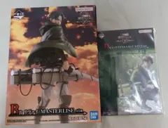 進撃の巨人　一番くじ　B賞 リヴァイ　MASTERLISE D賞アクスタ