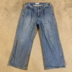 RAGEBLUE ライトブルー デニムワイドパンツ