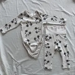 H&M ミッキーマウス ロンパース・レギンスセット 6〜9M