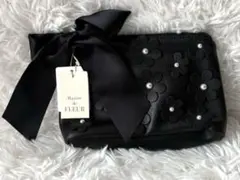 Maison de FLEUR メゾンドフルール マットサテン リボン ポーチのサムネイル