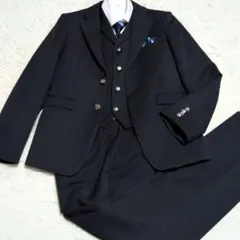 【美品】ワンダーファクトリー スーツ 160 スリーピース5点セット 卒業式