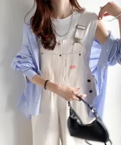 Javaオーバーオール　白Sサイズ