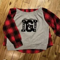 【新品未使用！】　rodeocrowns Ｆサイズ　赤黒グレー　スウェット地