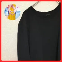 人気アイテム【アーペーセー】長袖Tシャツ/ブラック/ロンT