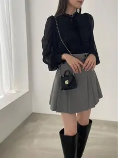 snidel サイドプリーツスカショーパン 0 grey