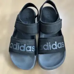 再値下げ！adidas ブラック サンダル 23.5センチ