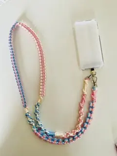 スマホショルダーストラップ　ショルダーストラップ　ハンドメイド　パステルカラー