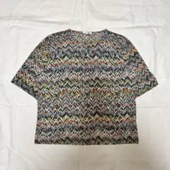 希少 90s vintage マルチカラー 点描総柄 Tシャツ レトロ モードのサムネイル