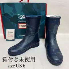【未使用】HUNTER × Disney ハンター レインブーツ 長靴 迷彩柄