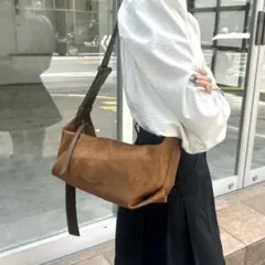 ZARA スプリットスウェードショルダーバッグ The ROW 90