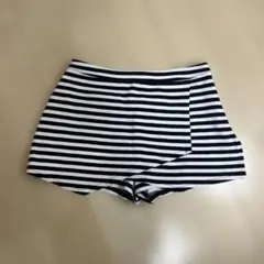 【美品】Abercrombie&Fitchボーダー ショートパンツ スコートXS
