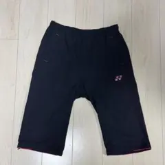YONEX 7分丈パンツ　ブラック　ピンク　Mサイズ　バドミントン　テニス