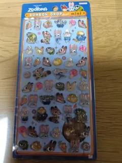 ボンボンドロップシール　ミニ　ズートピア　サンスター文具