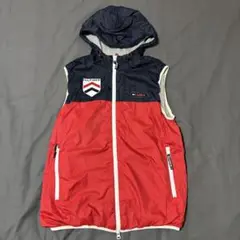 TOMMY HILFIGER フード付き ナイロンベスト L