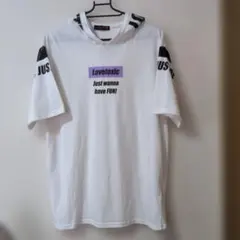 Lovetoxic フード付き半袖Tシャツ ホワイト