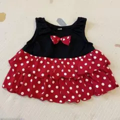 【美品】ミニーちゃん ベビー用 フリルワンピース 70