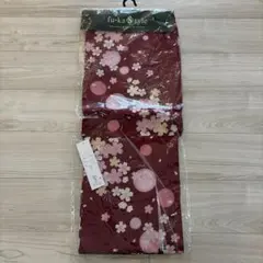 fu-ka style 浴衣 桜柄 エンジ色 フリーサイズのサムネイル